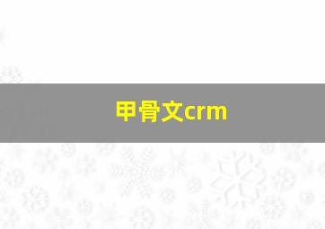 甲骨文crm