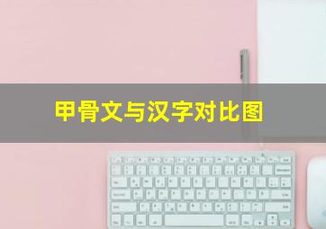 甲骨文与汉字对比图