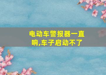 电动车警报器一直响,车子启动不了