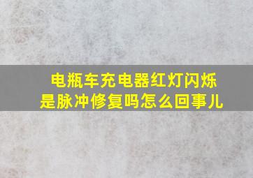 电瓶车充电器红灯闪烁是脉冲修复吗怎么回事儿