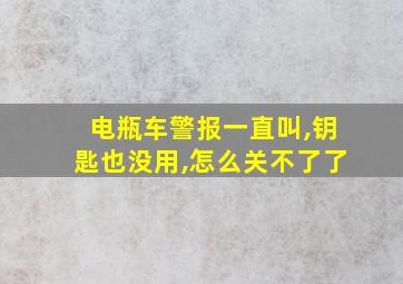 电瓶车警报一直叫,钥匙也没用,怎么关不了了