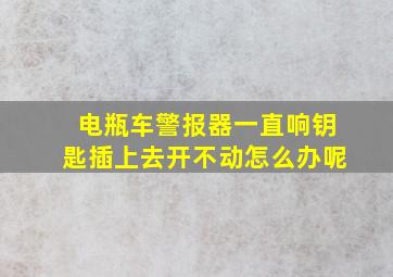 电瓶车警报器一直响钥匙插上去开不动怎么办呢