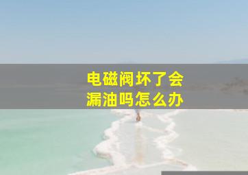 电磁阀坏了会漏油吗怎么办