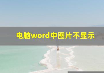 电脑word中图片不显示