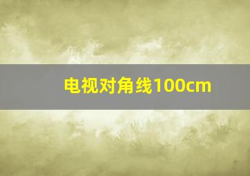 电视对角线100cm