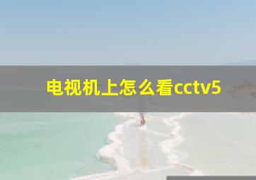 电视机上怎么看cctv5