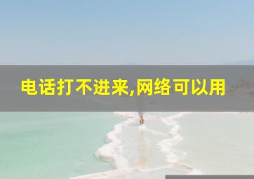 电话打不进来,网络可以用