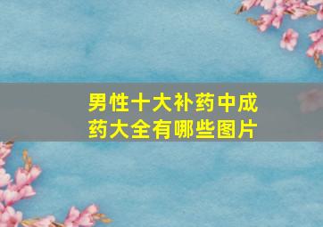 男性十大补药中成药大全有哪些图片