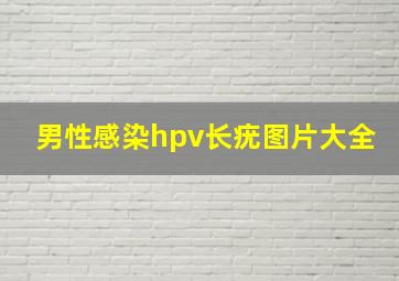 男性感染hpv长疣图片大全