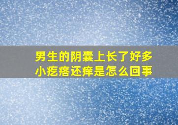 男生的阴囊上长了好多小疙瘩还痒是怎么回事