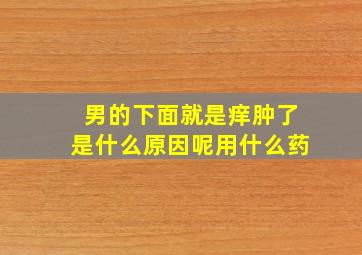 男的下面就是痒肿了是什么原因呢用什么药