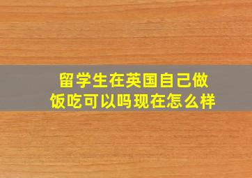 留学生在英国自己做饭吃可以吗现在怎么样