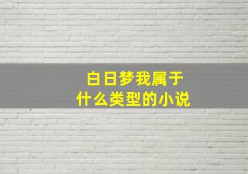 白日梦我属于什么类型的小说