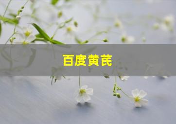 百度黄芪