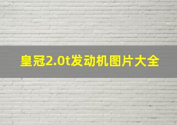 皇冠2.0t发动机图片大全