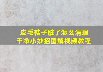 皮毛鞋子脏了怎么清理干净小妙招图解视频教程