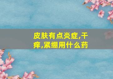 皮肤有点炎症,干痒,紧绷用什么药