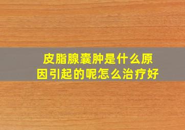 皮脂腺囊肿是什么原因引起的呢怎么治疗好