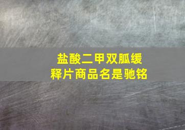 盐酸二甲双胍缓释片商品名是驰铭