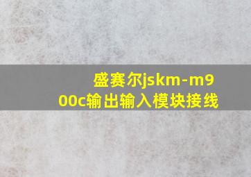 盛赛尔jskm-m900c输出输入模块接线