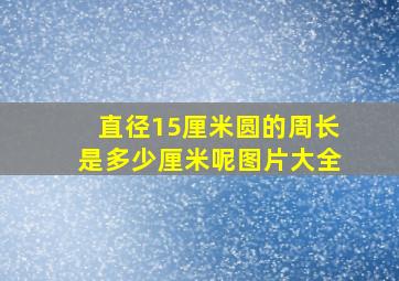 直径15厘米圆的周长是多少厘米呢图片大全