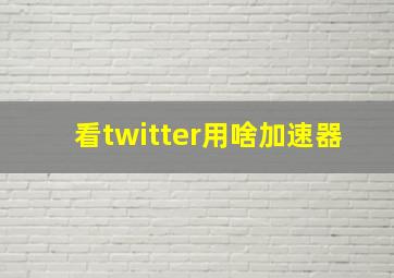 看twitter用啥加速器