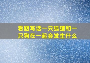 看图写话一只狐狸和一只狗在一起会发生什么