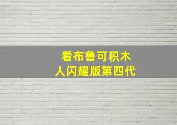 看布鲁可积木人闪耀版第四代