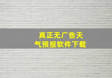 真正无广告天气预报软件下载