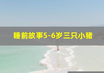 睡前故事5-6岁三只小猪