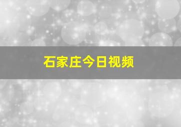 石家庄今日视频