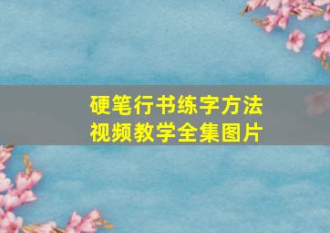 硬笔行书练字方法视频教学全集图片