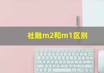 社融m2和m1区别