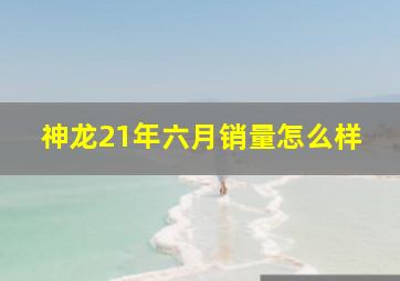 神龙21年六月销量怎么样