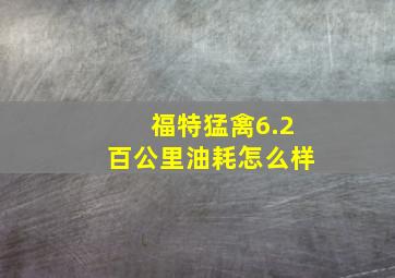 福特猛禽6.2百公里油耗怎么样