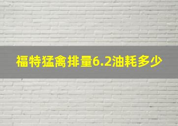 福特猛禽排量6.2油耗多少