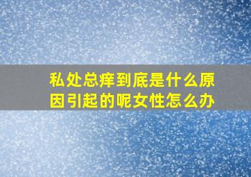 私处总痒到底是什么原因引起的呢女性怎么办