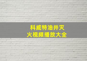 科威特油井灭火视频播放大全