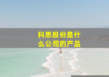 科思股份是什么公司的产品