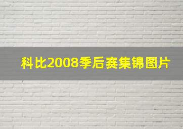 科比2008季后赛集锦图片