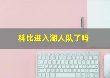 科比进入湖人队了吗