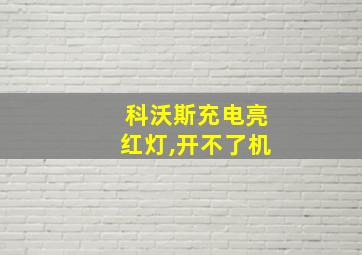 科沃斯充电亮红灯,开不了机