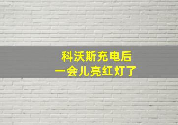 科沃斯充电后一会儿亮红灯了