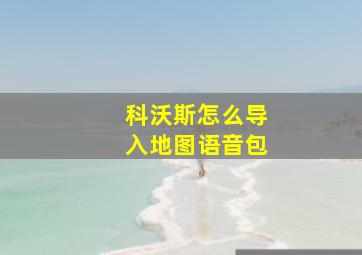 科沃斯怎么导入地图语音包