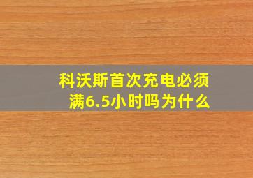 科沃斯首次充电必须满6.5小时吗为什么