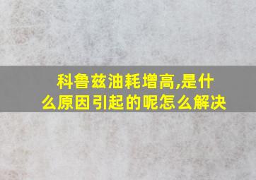 科鲁兹油耗增高,是什么原因引起的呢怎么解决