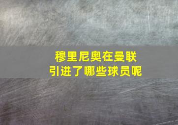 穆里尼奥在曼联引进了哪些球员呢