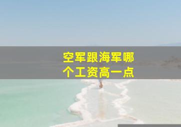 空军跟海军哪个工资高一点