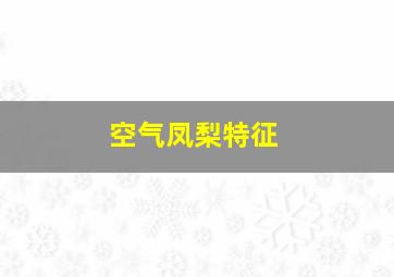 空气凤梨特征