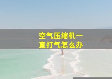 空气压缩机一直打气怎么办